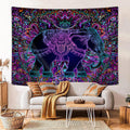 Elephant Bohemian Mandala Purple Tapestry Hippie Wall Hanging
