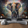 Mandala Elephant Flower Grey Tapestry Decor Tapestries Wall Hanging